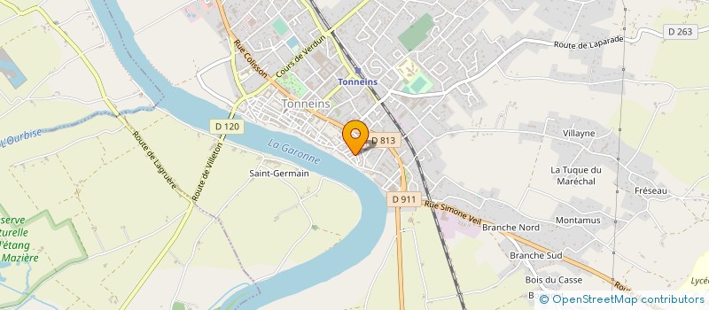 localisation de l'entreprise PEDARROS DECOR  TONNEINS