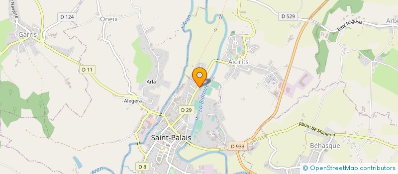 localisation de l'entreprise PEDAVIA à SAINT-PALAIS