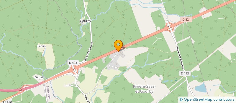 localisation de l'entreprise PEDEBOS STANDING LOCATION  RIVIERE-SAAS-ET-GOURBY