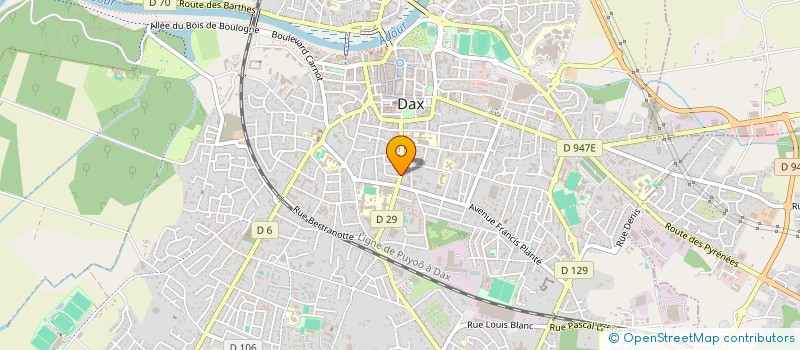 localisation de l'entreprise PEDELABARTHE  DAX
