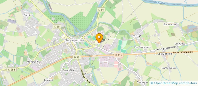 localisation de l'entreprise PEDEMAY RONCHINI  NEGREPELISSE