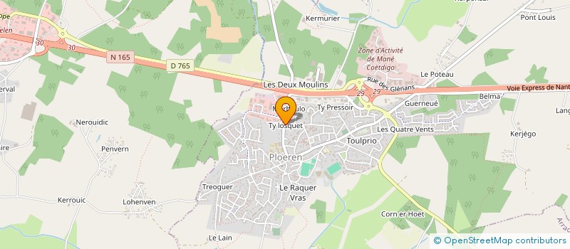 localisation de l'entreprise PEDERSON MK2 à PLOEREN