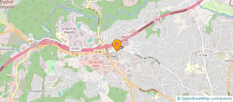 localisation de l'entreprise PEDIACTIV' à ANTIBES