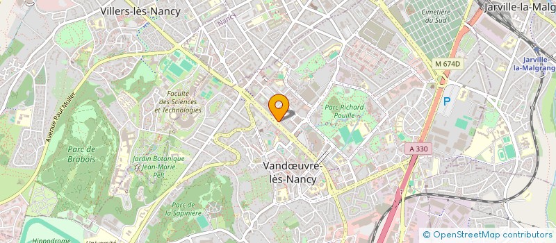 localisation de l'entreprise PEDIATRIE PIVUI à VANDŒUVRE-LES-NANCY
