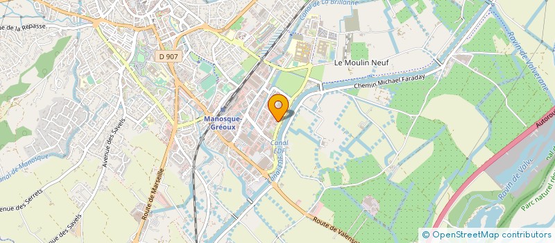 localisation de l'entreprise PEDINIELLI AUTOMOBILES à MANOSQUE