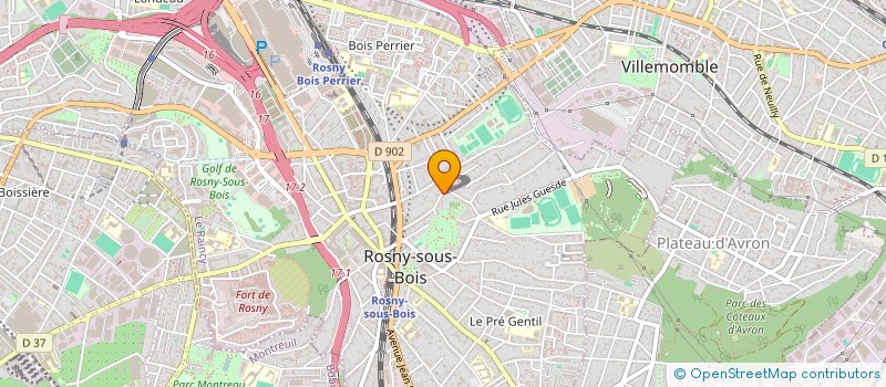 localisation de l'entreprise PEDIPODO à ROSNY-SOUS-BOIS