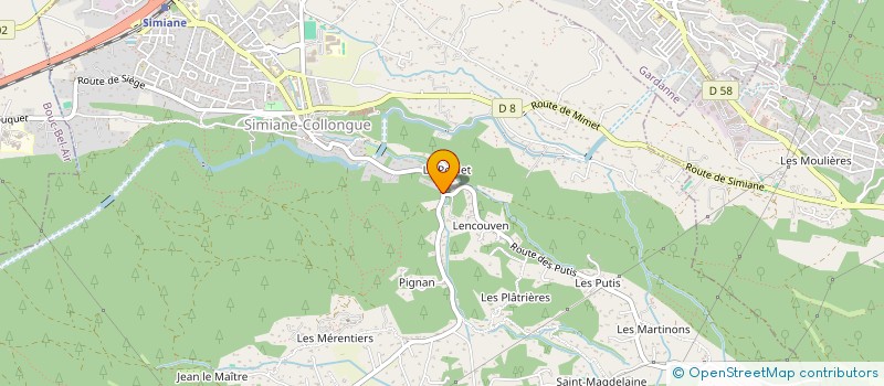 localisation de l'entreprise PEDOT LAETITIA COACHING  SIMIANE-COLLONGUE