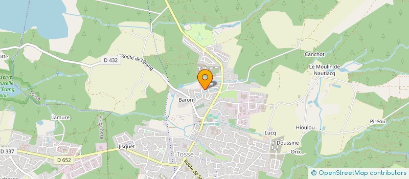 localisation de l'entreprise PEDOUAN TERRASSEMENT  TOSSE