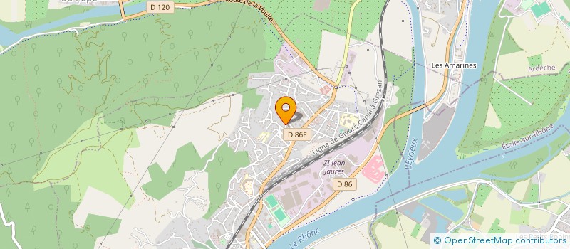 localisation de l'entreprise PEDRA CASA  LA VOULTE-SUR-RHONE