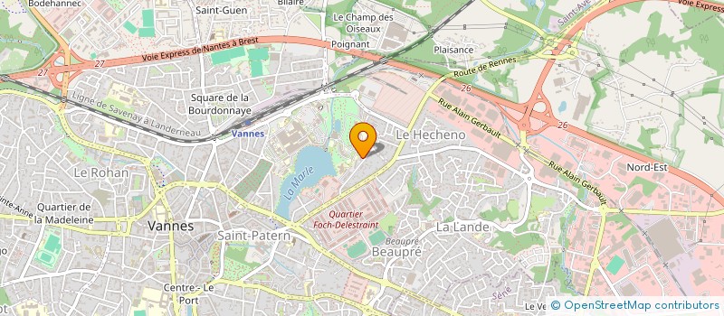 localisation de l'entreprise PEDRAZZANI à VANNES