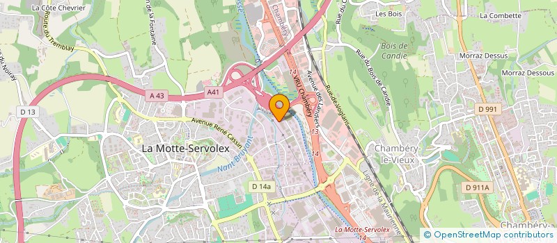 localisation de l'entreprise PEDRETTI MAINTENANCE à LA MOTTE-SERVOLEX