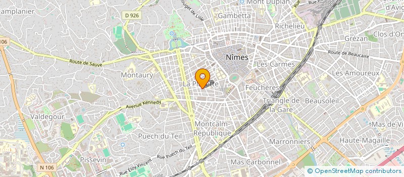 localisation de l'entreprise PEDRO  NIMES