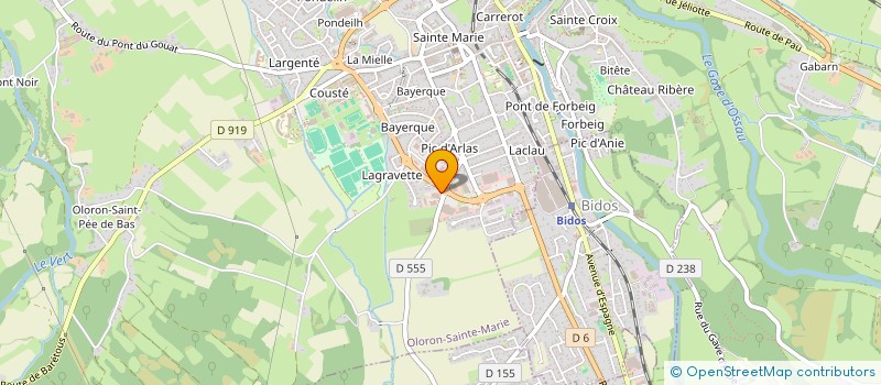 localisation de l'entreprise PEDRO C&B  OLORON-SAINTE-MARIE