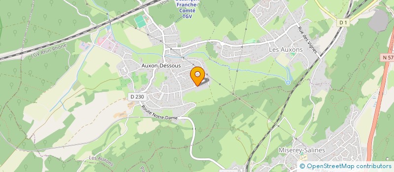 localisation de l'entreprise PEDRO DA SILVA  LES AUXONS