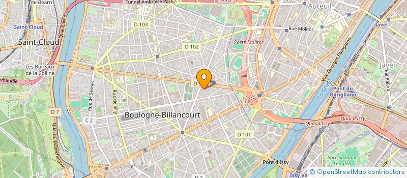 localisation de l'entreprise PEDRO DOMINGUES EURL  BOULOGNE-BILLANCOURT