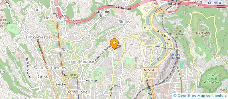 localisation de l'entreprise PEDRON à NICE