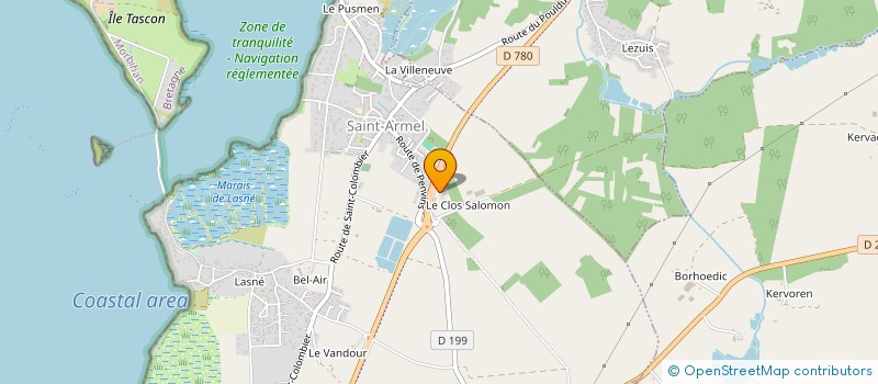 localisation de l'entreprise PEDRONO MENUISERIE à SAINT-ARMEL