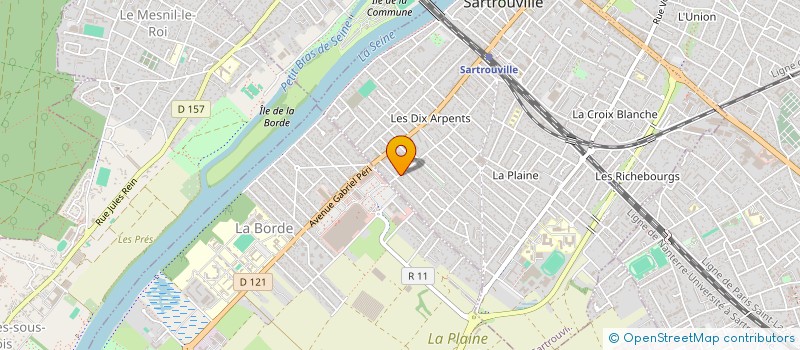 localisation de l'entreprise PEDROSA MENUISERIE à SARTROUVILLE