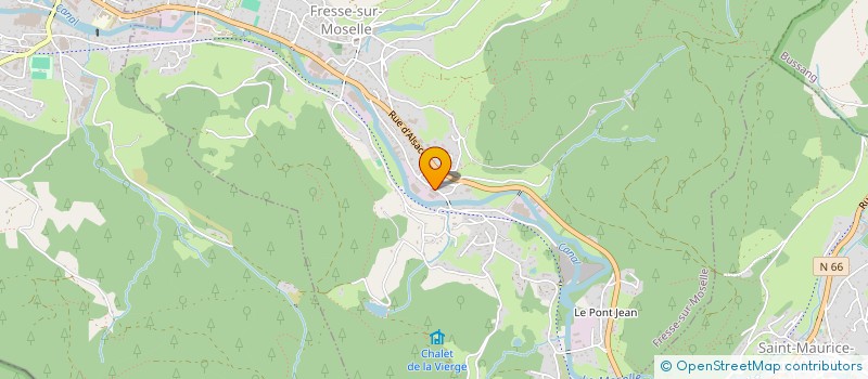 localisation de l'entreprise PEDUZZI à FRESSE-SUR-MOSELLE