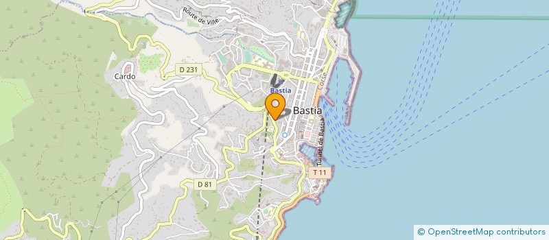 localisation de l'entreprise PEE ZEE CATS à BASTIA