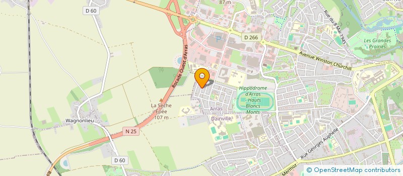 localisation de l'entreprise PEEI à ARRAS