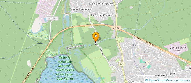 localisation de l'entreprise PEEL'S  LEGE-CAP-FERRET