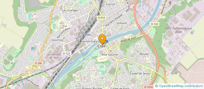 localisation de l'entreprise PEEP DU LYCEE JULES UHRY  CREIL