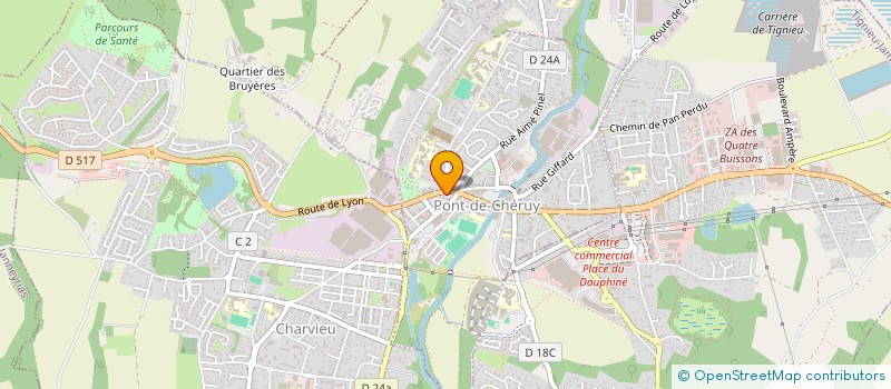 localisation de l'entreprise PEEP LYCEE LA PLEIADE PT DE CHERUY  PONT-DE-CHERUY