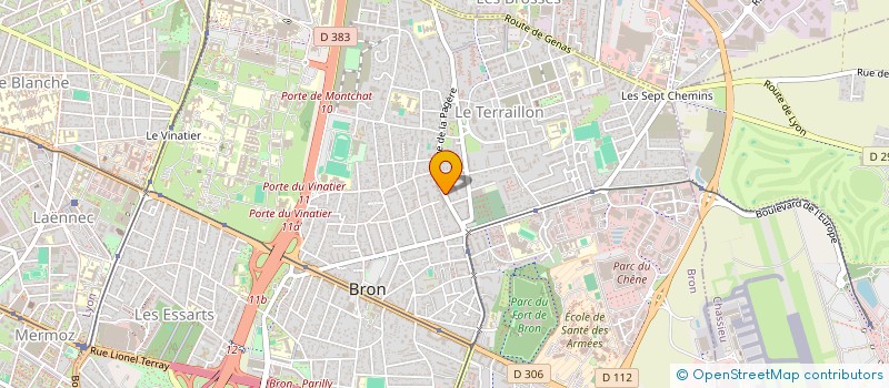 localisation de l'entreprise PEEROG  BRON