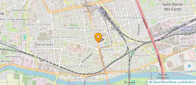 localisation de l'entreprise PEETCH  TOURS