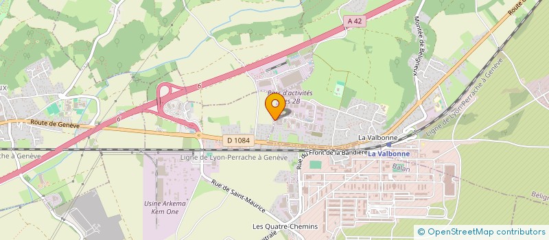 localisation de l'entreprise PEF 73 à BELIGNEUX