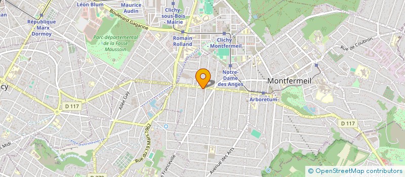 localisation de l'entreprise PEF à MONTFERMEIL