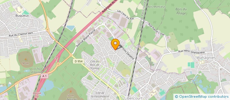 localisation de l'entreprise PEF  LIBERCOURT