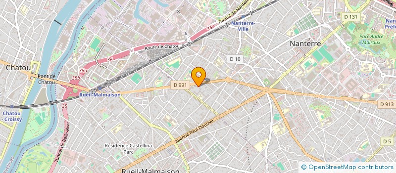 localisation de l'entreprise PEF2DEL  NANTERRE