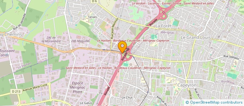 localisation de l'entreprise PEFAR  EYSINES