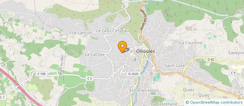 localisation de l'entreprise PEFM 13 à OLLIOULES