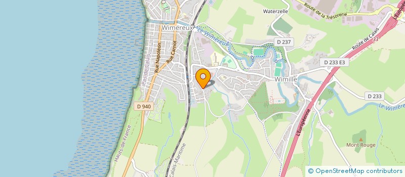 localisation de l'entreprise PEFM 14  WIMILLE