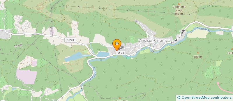 localisation de l'entreprise PEG BATIMENT à VINS-SUR-CARAMY