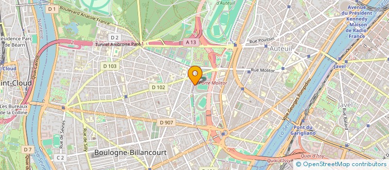 localisation de l'entreprise PEG CARNAC à BOULOGNE-BILLANCOURT