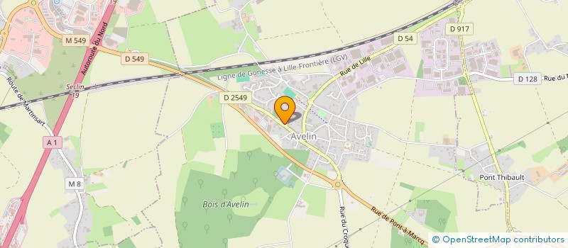 localisation de l'entreprise PEG ET FAB  AVELIN