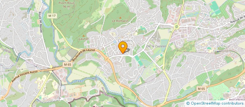 localisation de l'entreprise PEG'OROC  CLAPIERS