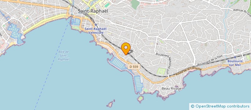 localisation de l'entreprise PEGA à SAINT-RAPHAEL
