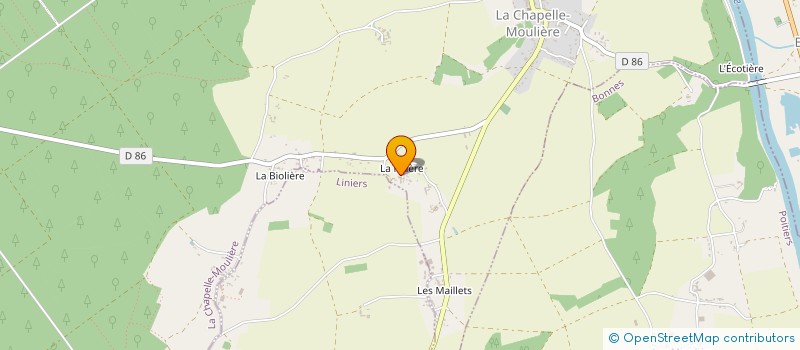 localisation de l'entreprise PEGA à LA CHAPELLE-MOULIERE