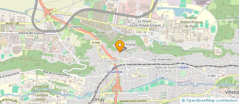 localisation de l'entreprise PEGAHPAY à ORSAY