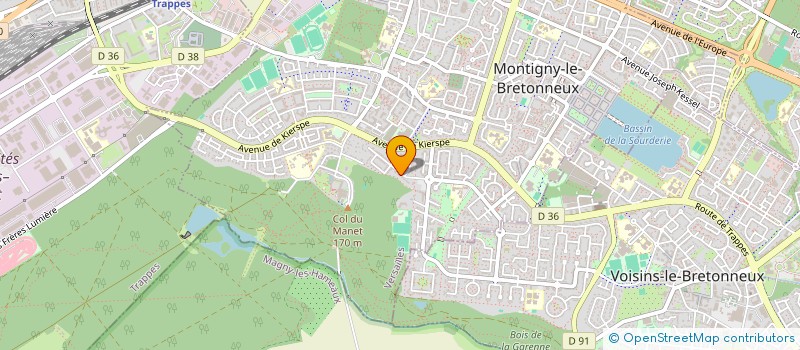 localisation de l'entreprise PEGANOVA  MONTIGNY-LE-BRETONNEUX