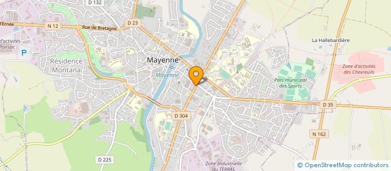 localisation de l'entreprise PEGAS'ASSURANCES à MAYENNE