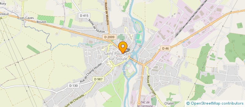 localisation de l'entreprise PEGASDIS à SAINT-POURCAIN-SUR-SIOULE