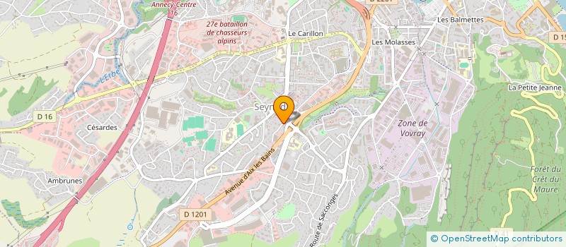 localisation de l'entreprise PEGASE à ANNECY