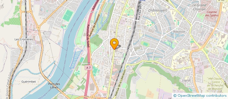 localisation de l'entreprise PEGASE à VALENCE