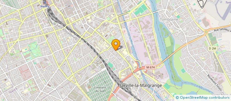 localisation de l'entreprise PEGASE à NANCY